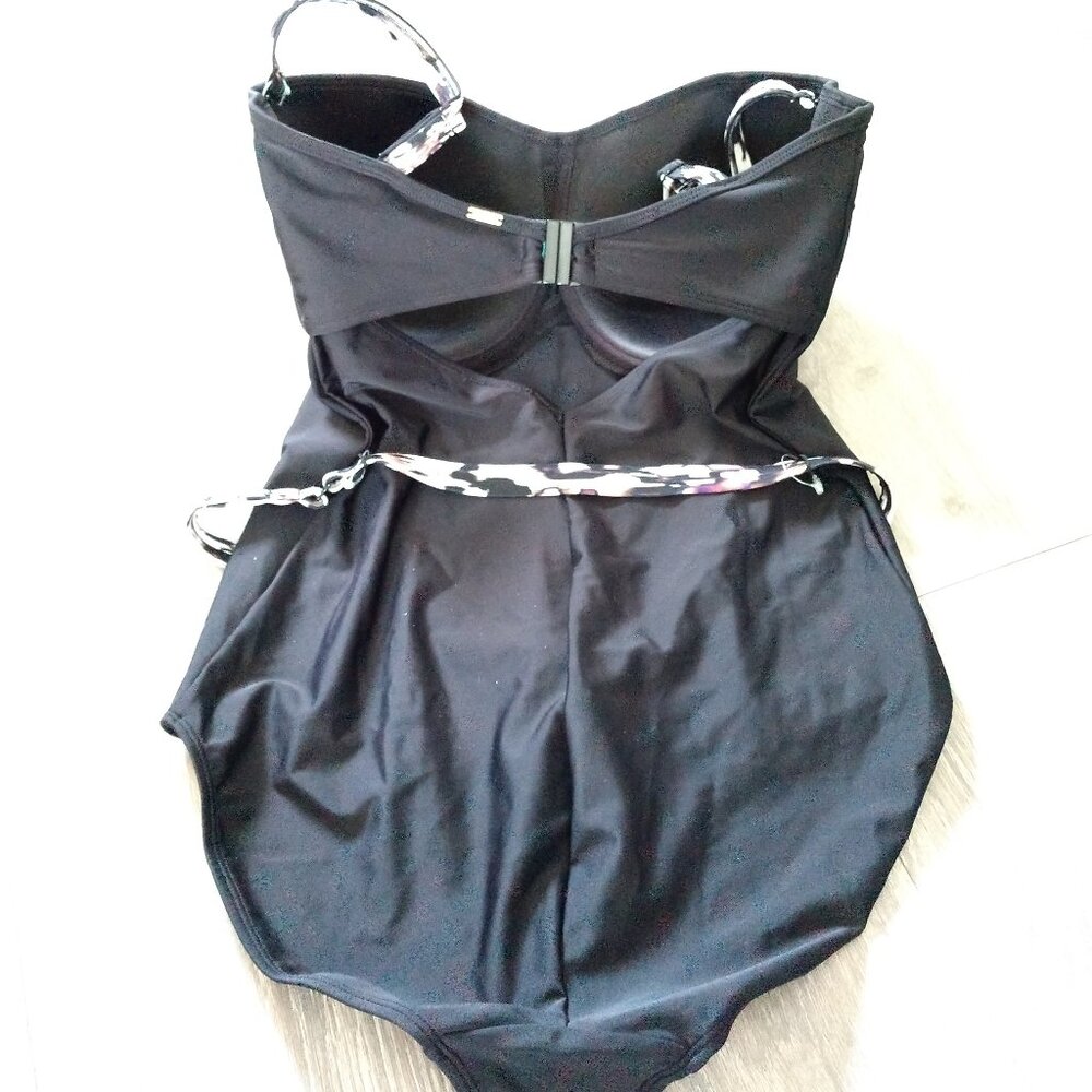 NWOT Panache Swim Florentine Sweetheart Belt Detail One Piece Swimsuit - Picture 3 of 13